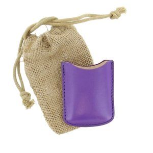 Tampa Fuego Genuine Leather Lined Purple Cigar Lighter Case